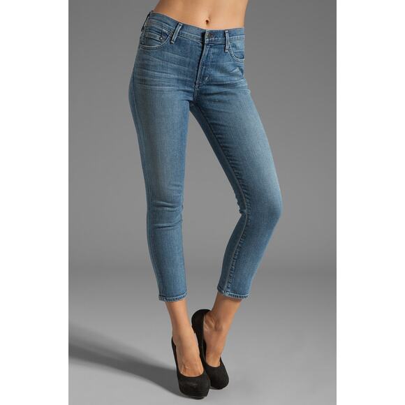 Citizens of humanity Womens Jeans Crop Rocket Pants Denim 28 x25 Skinny Stretch - Picture 1 of 16
